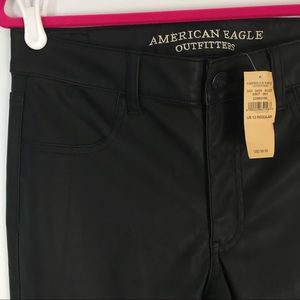 American Eagle Outfitters Pants - NWT Faux Leather Moto Style Stretch Jeggings 12 American Eagle Outfitters Pants - NWT Faux Leather Moto Style Stretch Jeggings 12